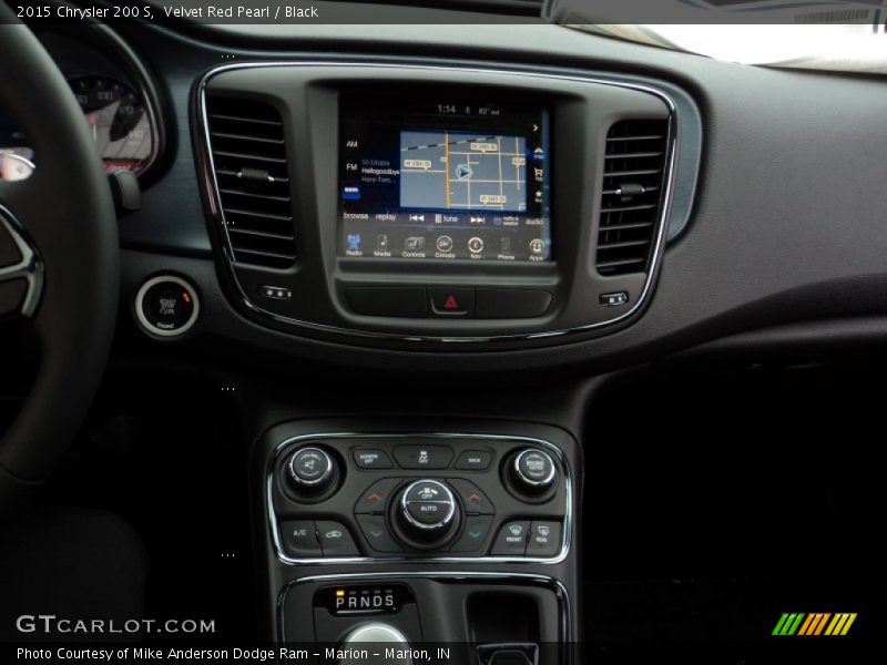Velvet Red Pearl / Black 2015 Chrysler 200 S