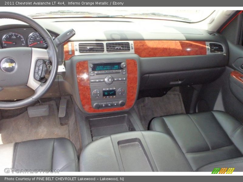 Inferno Orange Metallic / Ebony 2011 Chevrolet Avalanche LT 4x4