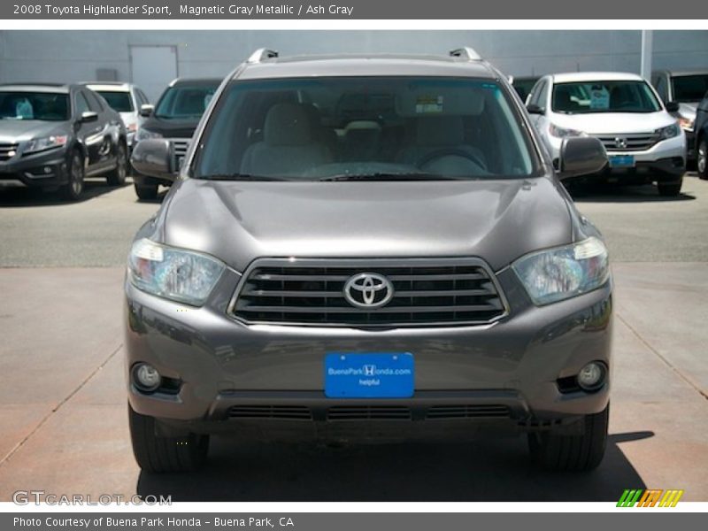 Magnetic Gray Metallic / Ash Gray 2008 Toyota Highlander Sport