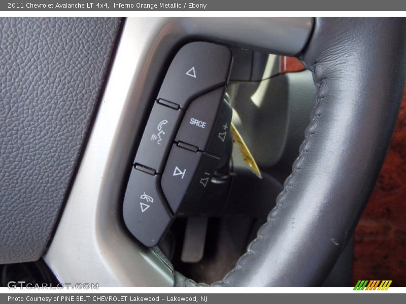 Inferno Orange Metallic / Ebony 2011 Chevrolet Avalanche LT 4x4