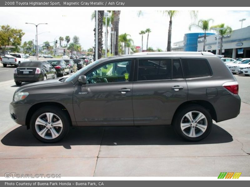 Magnetic Gray Metallic / Ash Gray 2008 Toyota Highlander Sport