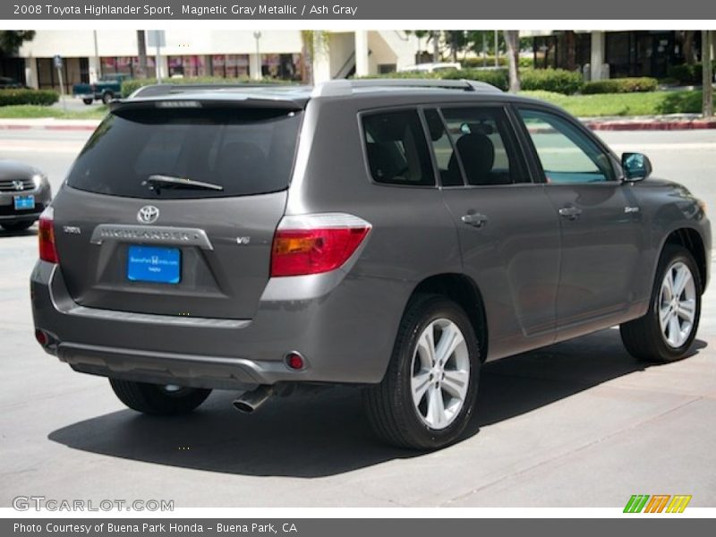 Magnetic Gray Metallic / Ash Gray 2008 Toyota Highlander Sport