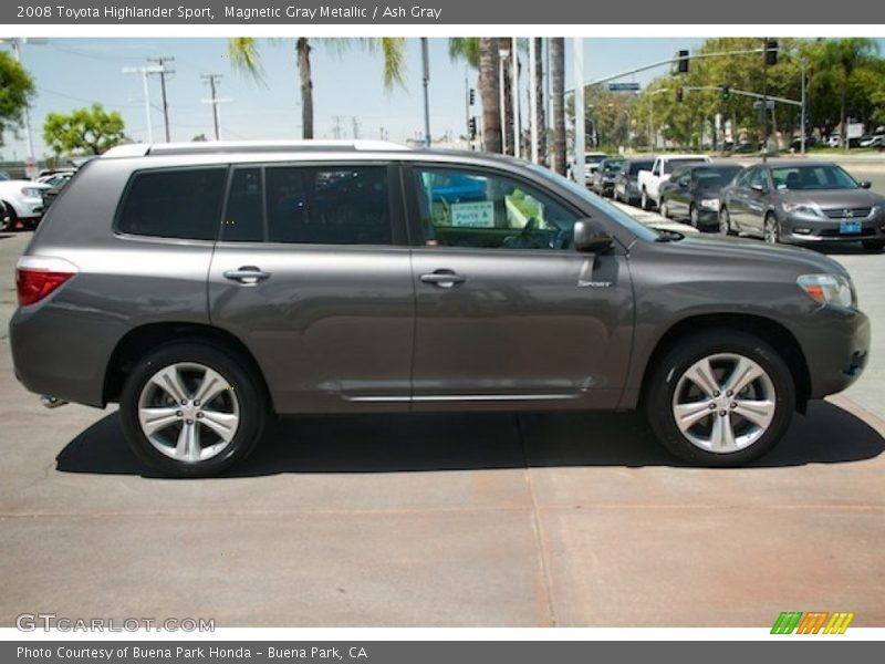 Magnetic Gray Metallic / Ash Gray 2008 Toyota Highlander Sport