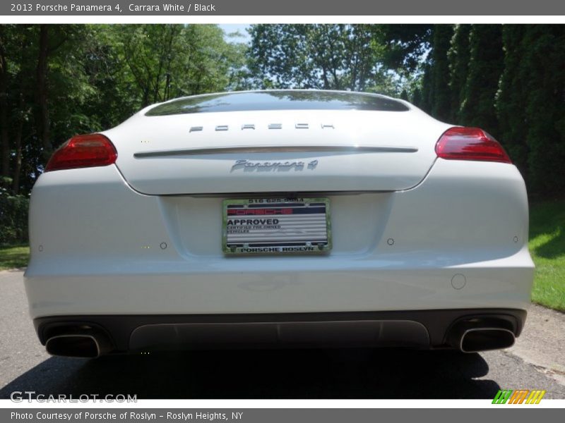 Carrara White / Black 2013 Porsche Panamera 4