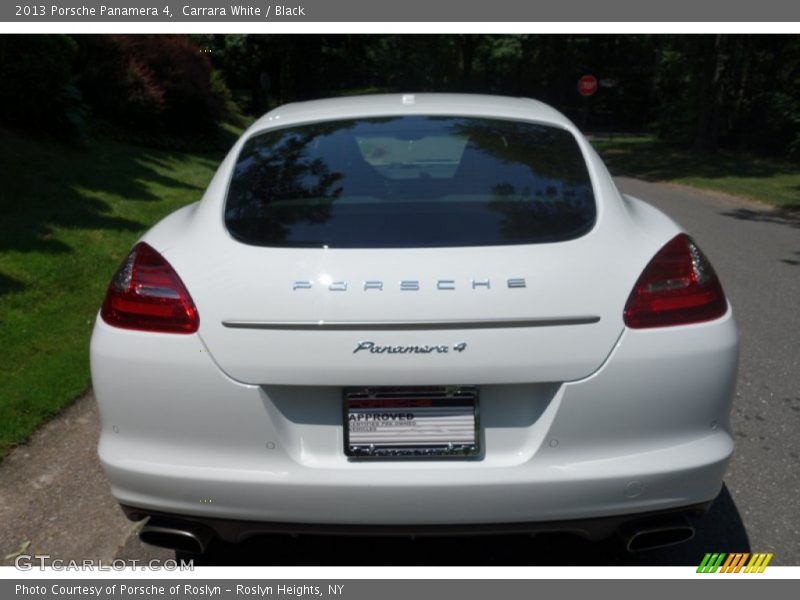 Carrara White / Black 2013 Porsche Panamera 4