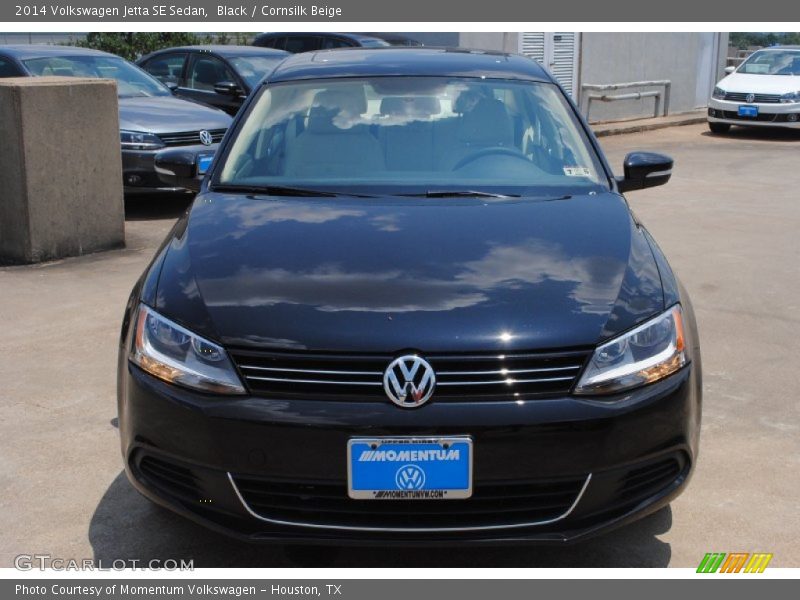 Black / Cornsilk Beige 2014 Volkswagen Jetta SE Sedan