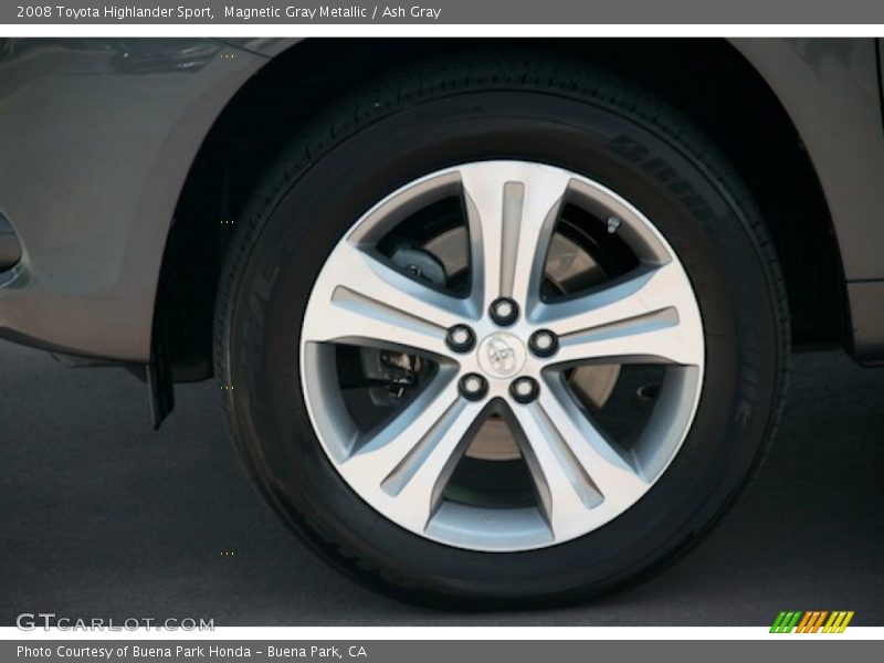 Magnetic Gray Metallic / Ash Gray 2008 Toyota Highlander Sport