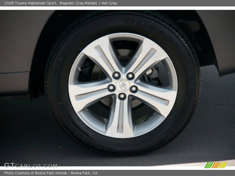 Magnetic Gray Metallic / Ash Gray 2008 Toyota Highlander Sport