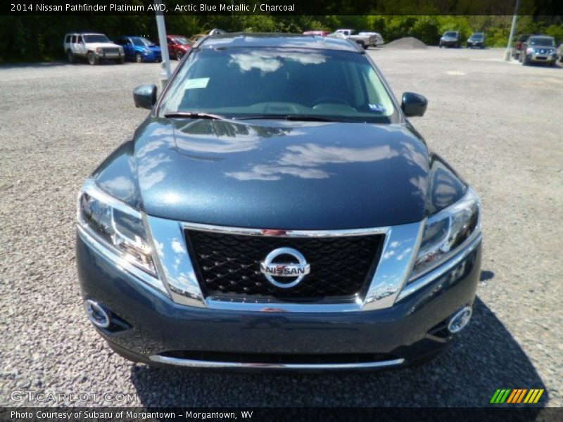 Arctic Blue Metallic / Charcoal 2014 Nissan Pathfinder Platinum AWD
