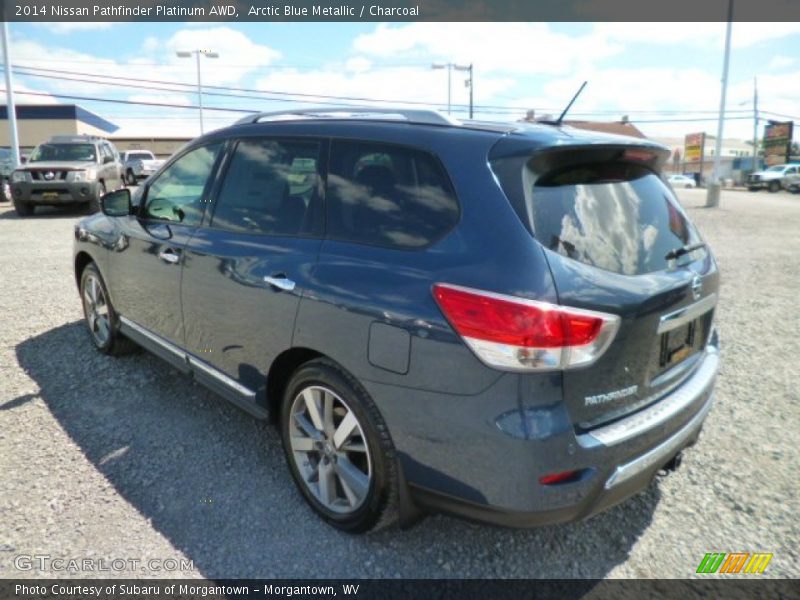 Arctic Blue Metallic / Charcoal 2014 Nissan Pathfinder Platinum AWD