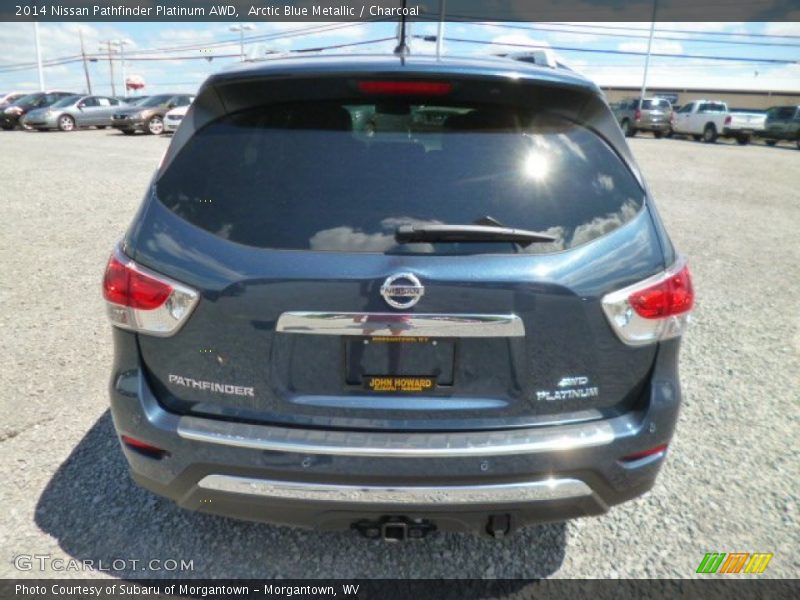 Arctic Blue Metallic / Charcoal 2014 Nissan Pathfinder Platinum AWD
