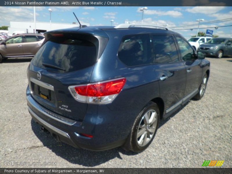 Arctic Blue Metallic / Charcoal 2014 Nissan Pathfinder Platinum AWD