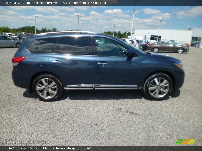 Arctic Blue Metallic / Charcoal 2014 Nissan Pathfinder Platinum AWD