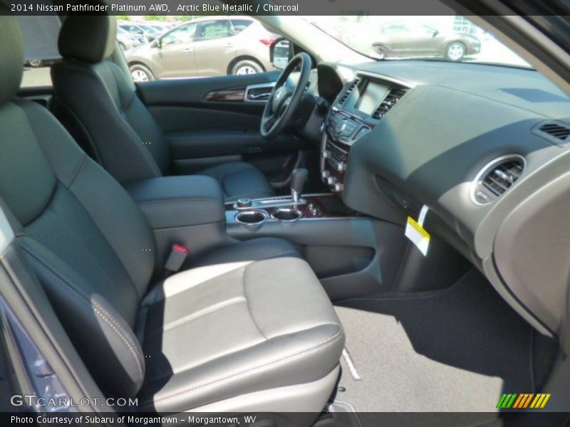 Arctic Blue Metallic / Charcoal 2014 Nissan Pathfinder Platinum AWD