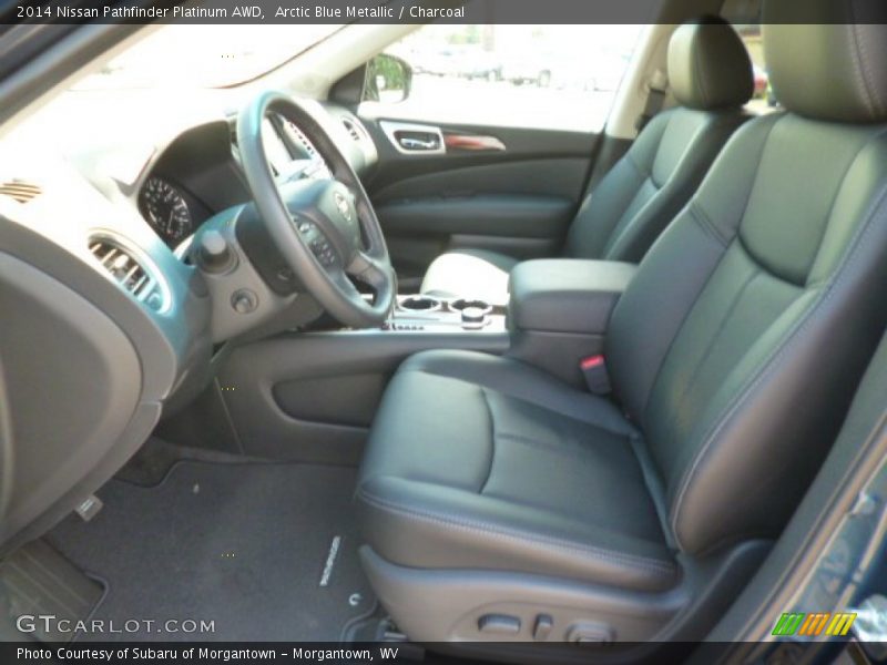 Arctic Blue Metallic / Charcoal 2014 Nissan Pathfinder Platinum AWD