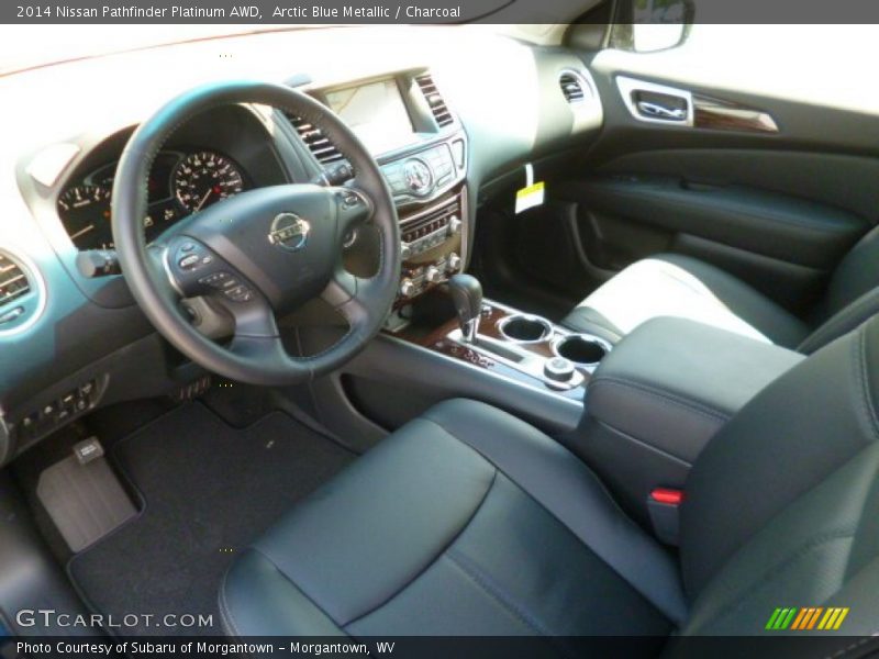 Arctic Blue Metallic / Charcoal 2014 Nissan Pathfinder Platinum AWD