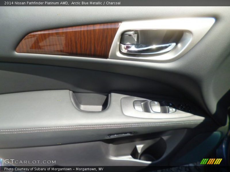 Arctic Blue Metallic / Charcoal 2014 Nissan Pathfinder Platinum AWD