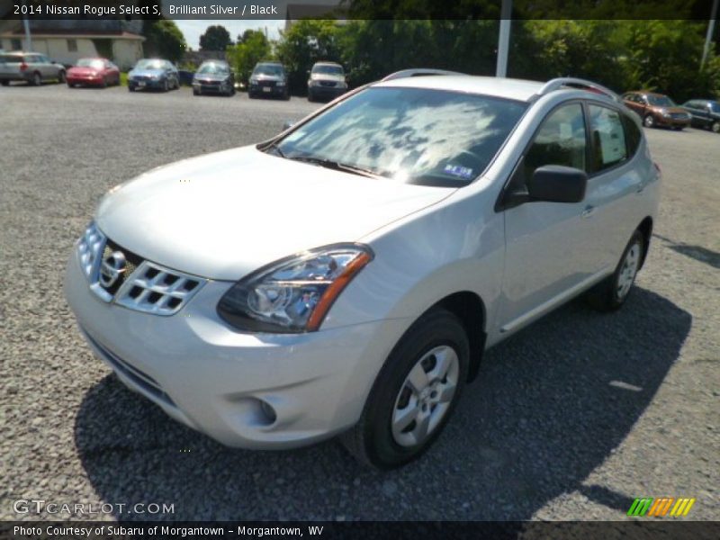 Brilliant Silver / Black 2014 Nissan Rogue Select S