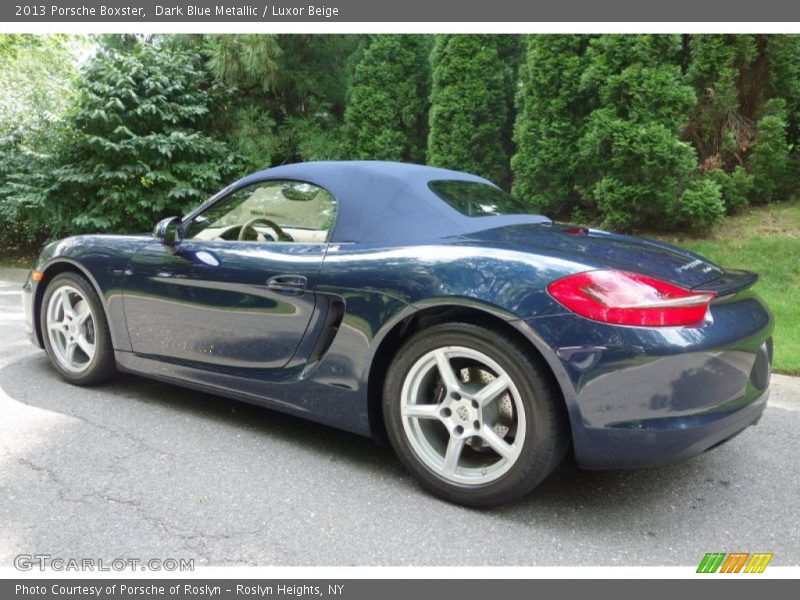 Dark Blue Metallic / Luxor Beige 2013 Porsche Boxster