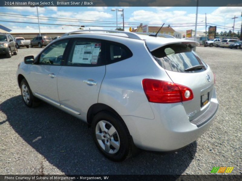 Brilliant Silver / Black 2014 Nissan Rogue Select S