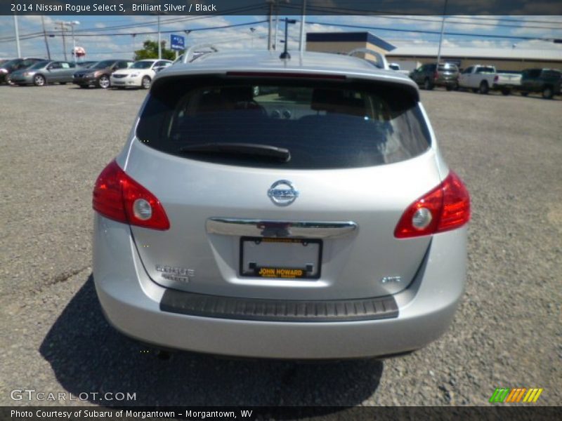 Brilliant Silver / Black 2014 Nissan Rogue Select S