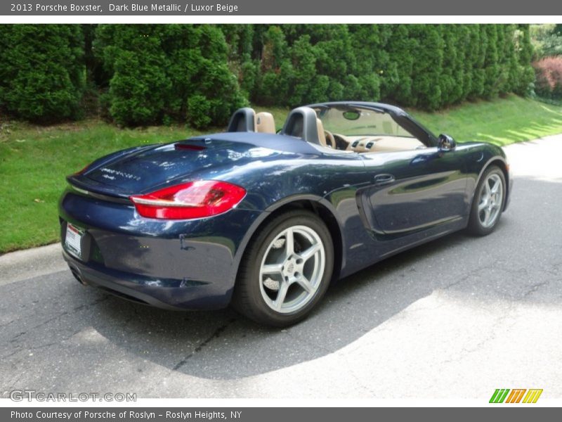 Dark Blue Metallic / Luxor Beige 2013 Porsche Boxster
