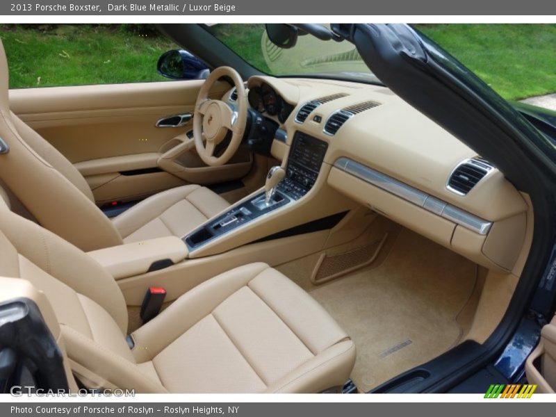 Dark Blue Metallic / Luxor Beige 2013 Porsche Boxster