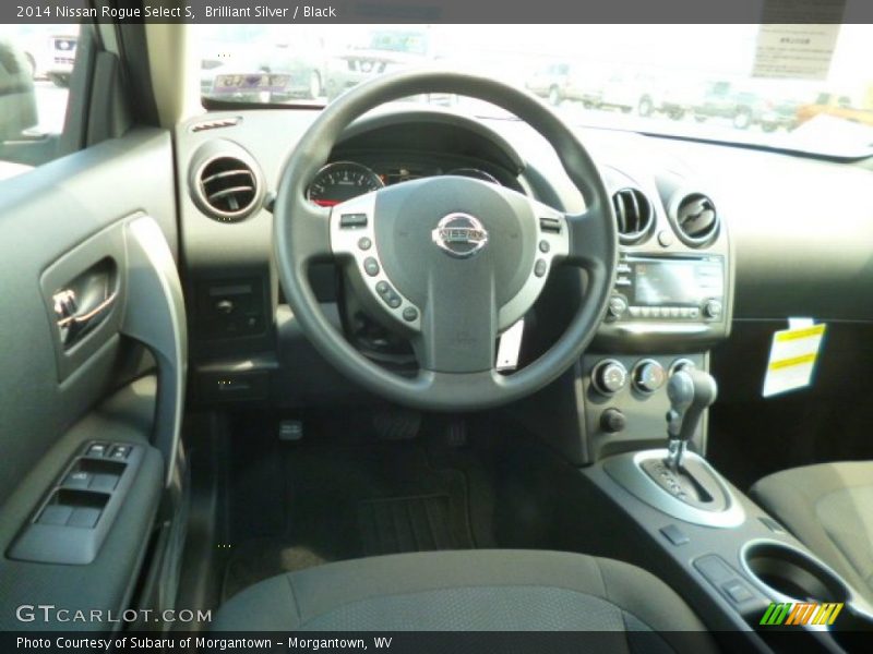 Brilliant Silver / Black 2014 Nissan Rogue Select S
