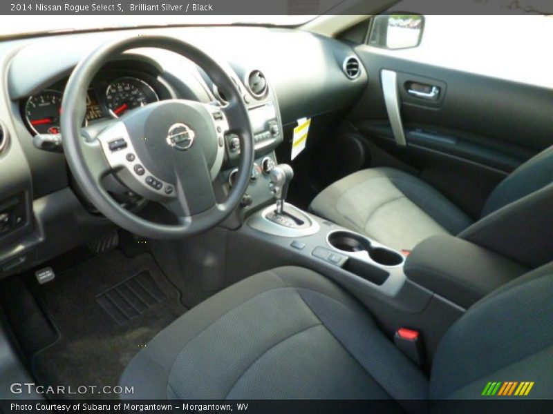 Brilliant Silver / Black 2014 Nissan Rogue Select S