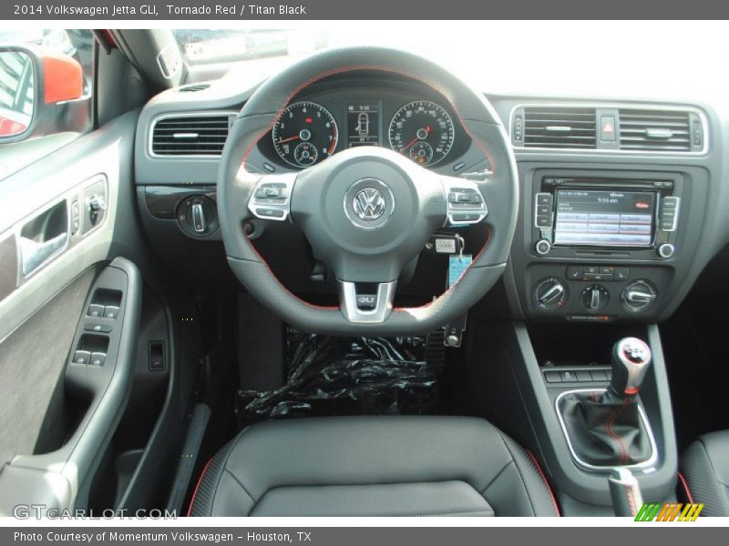 Tornado Red / Titan Black 2014 Volkswagen Jetta GLI