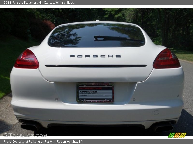 Carrara White / Black 2011 Porsche Panamera 4