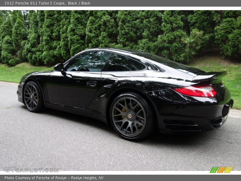 Black / Black 2012 Porsche 911 Turbo S Coupe