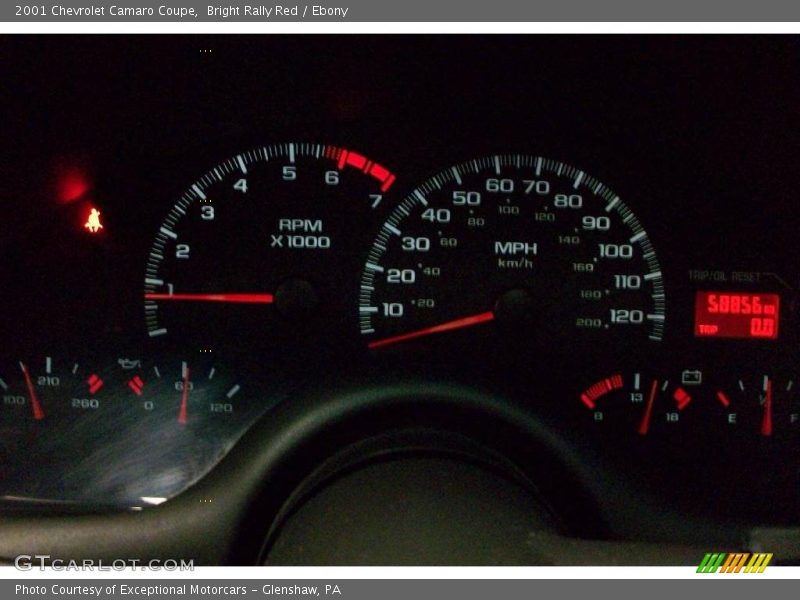 Bright Rally Red / Ebony 2001 Chevrolet Camaro Coupe