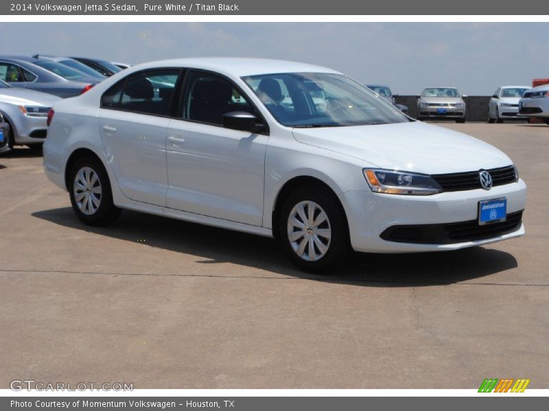 Pure White / Titan Black 2014 Volkswagen Jetta S Sedan