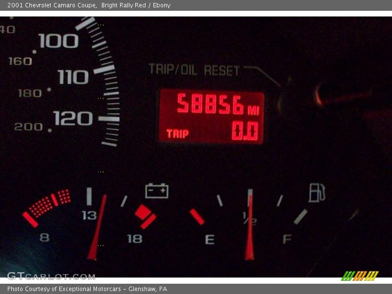 Bright Rally Red / Ebony 2001 Chevrolet Camaro Coupe