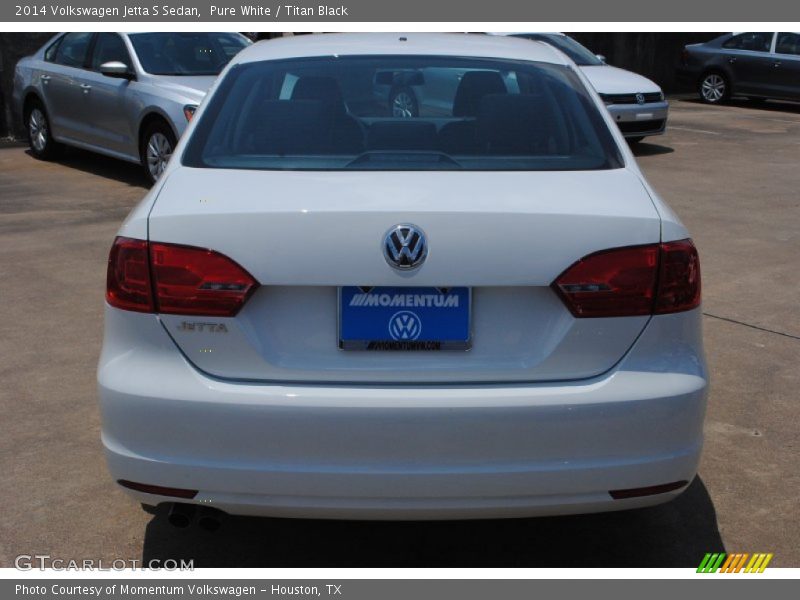 Pure White / Titan Black 2014 Volkswagen Jetta S Sedan