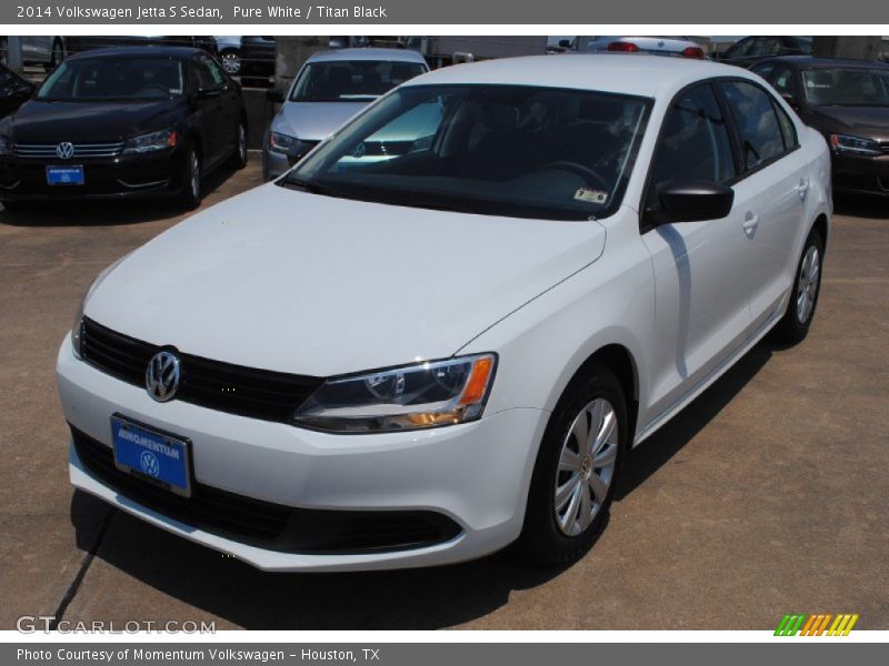 Pure White / Titan Black 2014 Volkswagen Jetta S Sedan