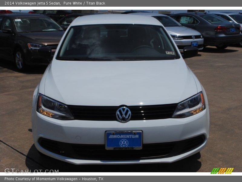 Pure White / Titan Black 2014 Volkswagen Jetta S Sedan