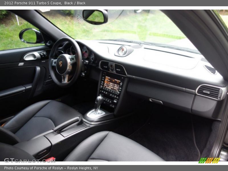 Black / Black 2012 Porsche 911 Turbo S Coupe