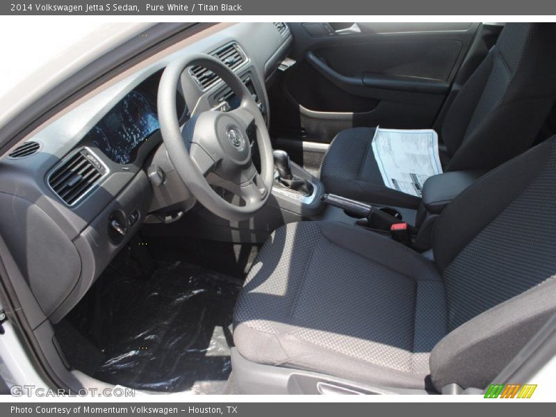 Pure White / Titan Black 2014 Volkswagen Jetta S Sedan