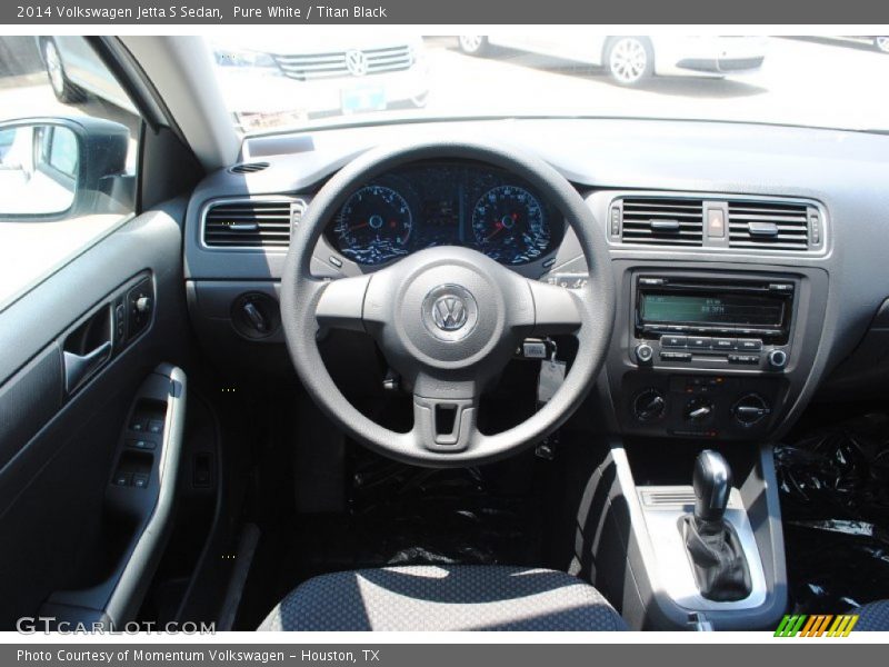 Pure White / Titan Black 2014 Volkswagen Jetta S Sedan