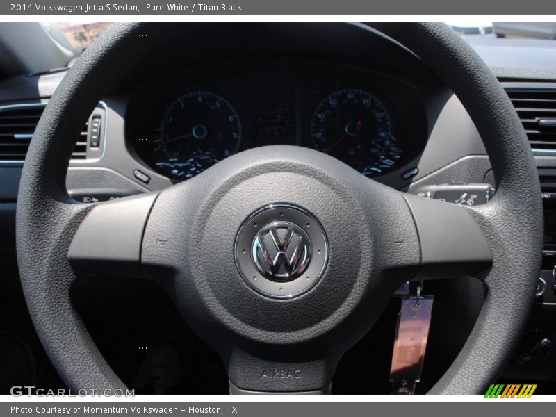 Pure White / Titan Black 2014 Volkswagen Jetta S Sedan