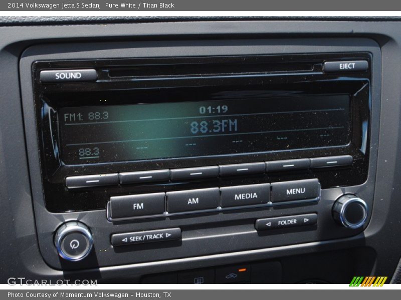 Pure White / Titan Black 2014 Volkswagen Jetta S Sedan
