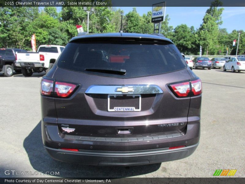 Sable Metallic / Ebony 2015 Chevrolet Traverse LT AWD