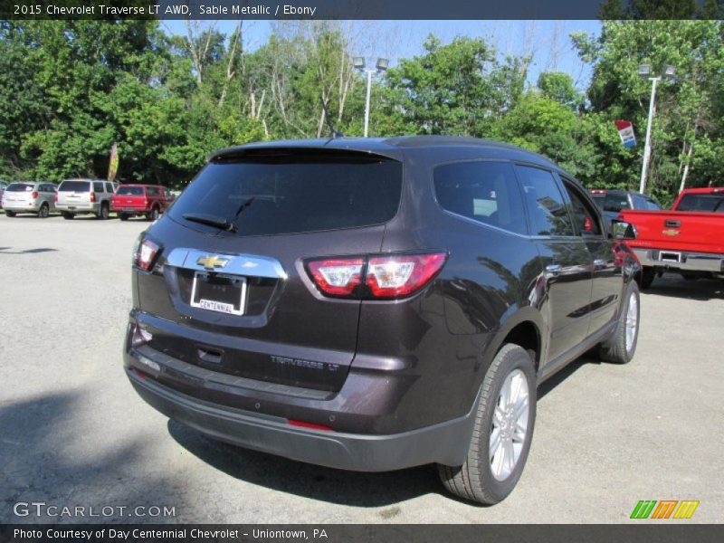 Sable Metallic / Ebony 2015 Chevrolet Traverse LT AWD