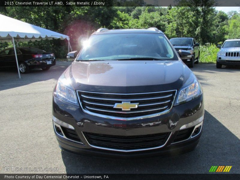 Sable Metallic / Ebony 2015 Chevrolet Traverse LT AWD