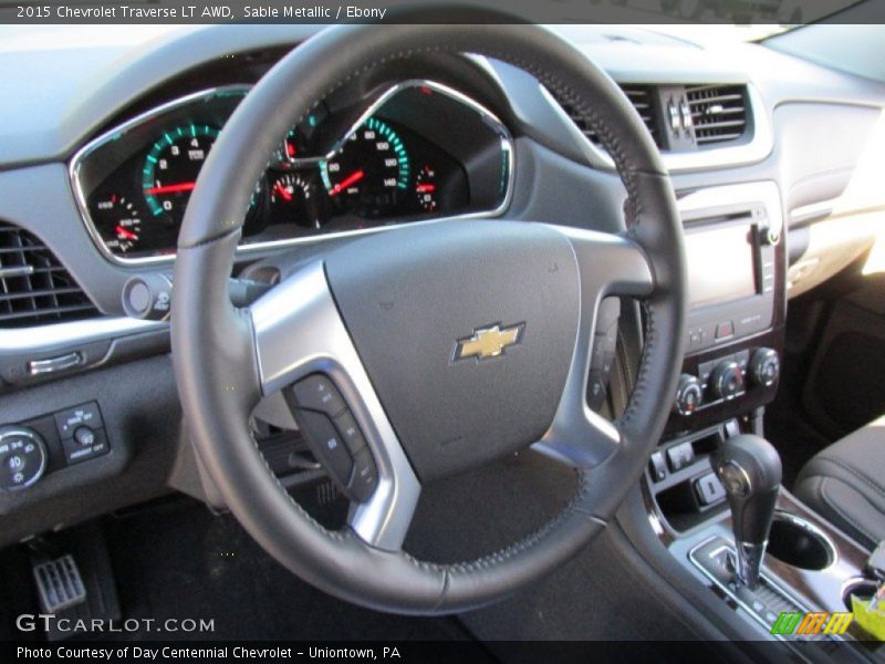 Sable Metallic / Ebony 2015 Chevrolet Traverse LT AWD