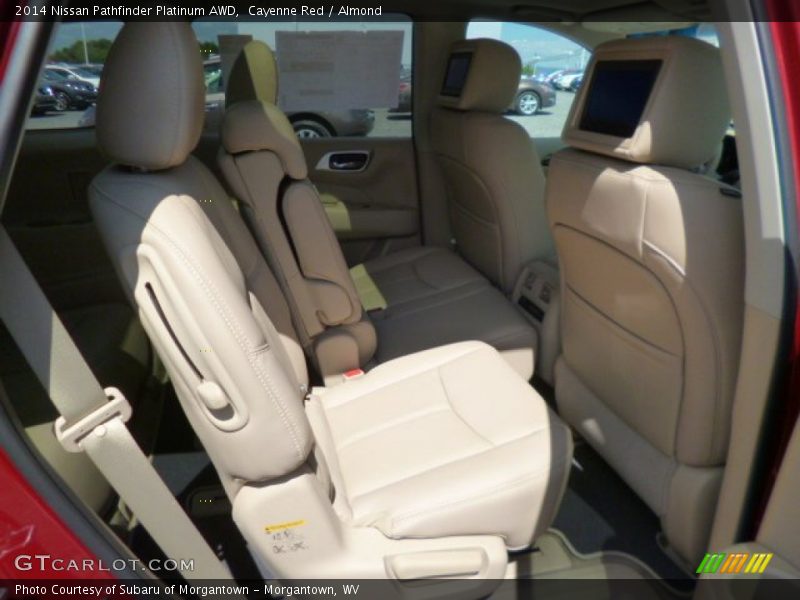 Cayenne Red / Almond 2014 Nissan Pathfinder Platinum AWD