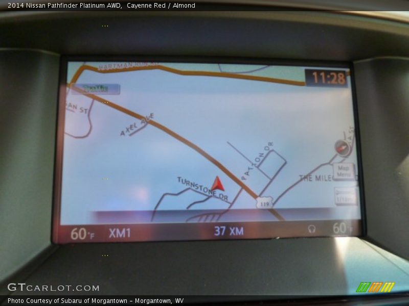 Cayenne Red / Almond 2014 Nissan Pathfinder Platinum AWD
