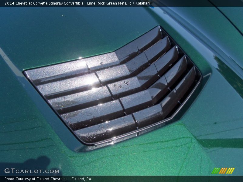 Lime Rock Green Metallic / Kalahari 2014 Chevrolet Corvette Stingray Convertible
